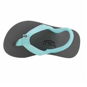 [rainbow] baby unisex flip flops EUC #10